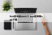 bsn区块链000977 bsn区块链app下载