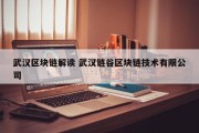 武汉区块链解读 武汉链谷区块链技术有限公司